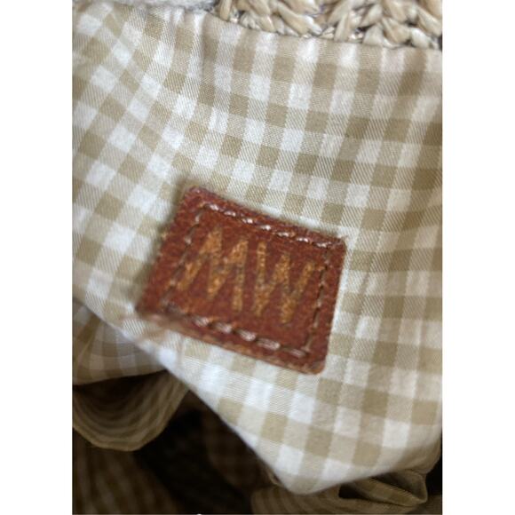 MW Most Wanted Straw Bucket Bag Boho Crossbody - Picture 12 of 16